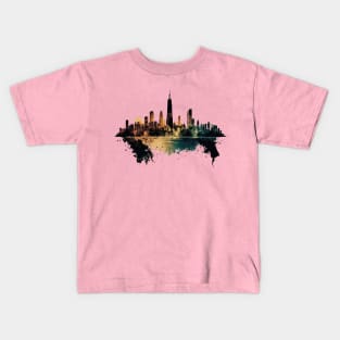 Chicago Skyline Kids T-Shirt